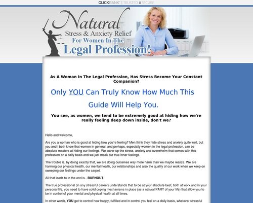 Natural Stress & Anxiety Relief For Women In The Legal Profession!