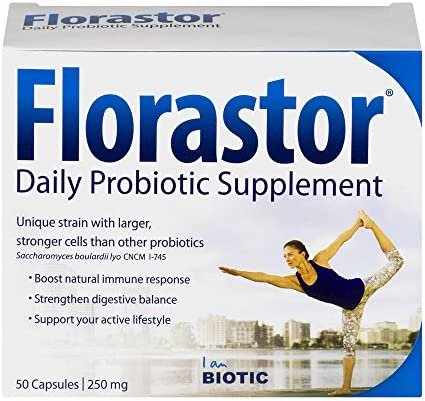 Florastor Daily Probiotic Supplement 50 Capsules (Pack of 5)