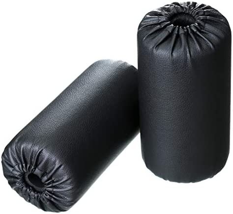 Foam Foot Pads Rollers Set of a Pair (8"x4"x20mm) for Home Gym Exercise Machines Equipments Replacements with 1 Inch Rod