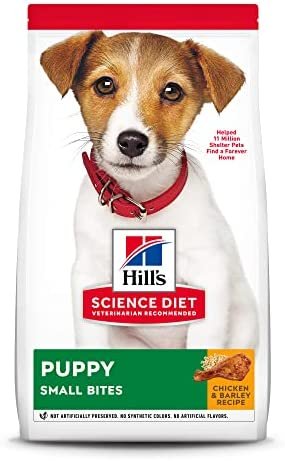 Hill's Science Diet Dry Dog Food, Puppy, Small Bites, Chicken Meal & Barley Recipe, 15.5 lb. Bag